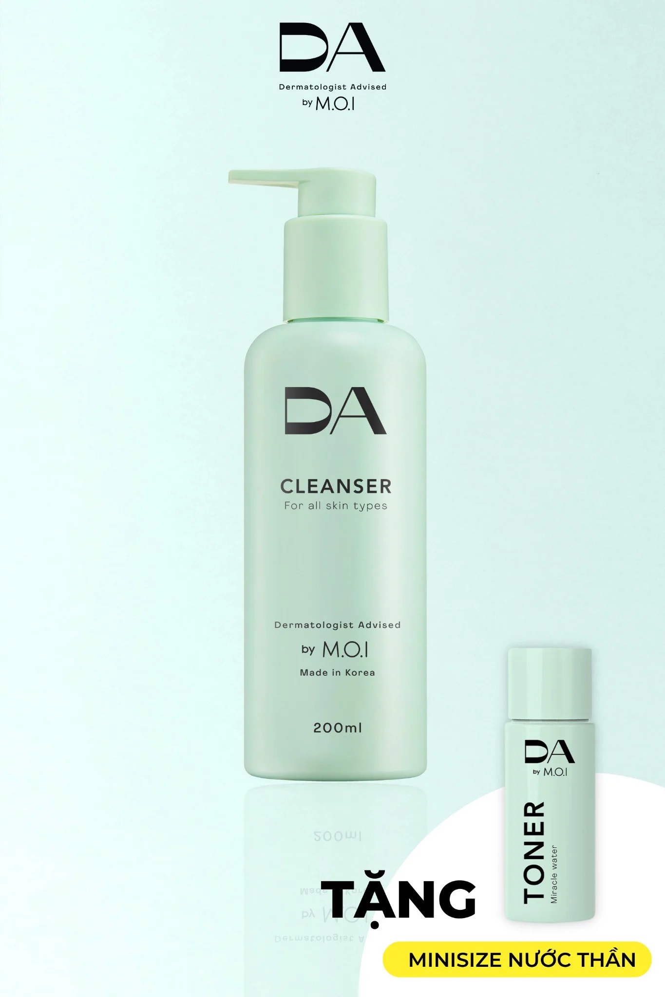 Sữa rửa mặt 2 trong 1 DA by MOI - DA Cleanser For all skin types
